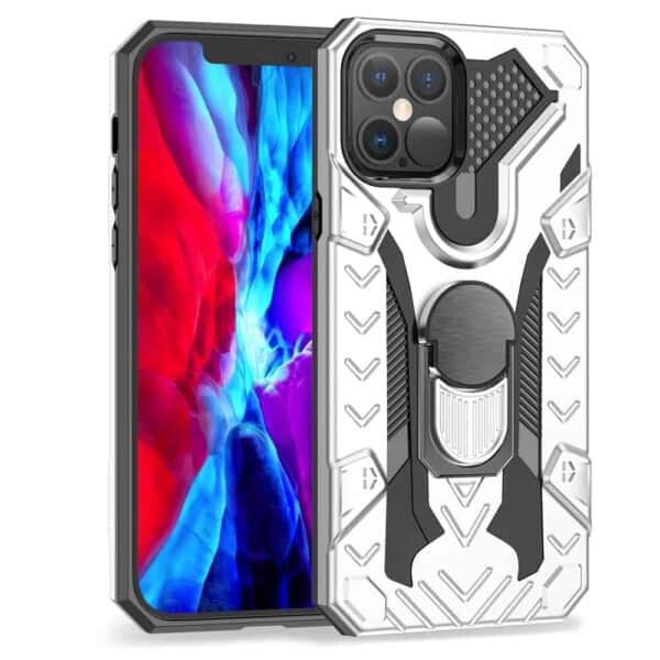 Iphone 12 Pro Max Armored Cover – Sølv