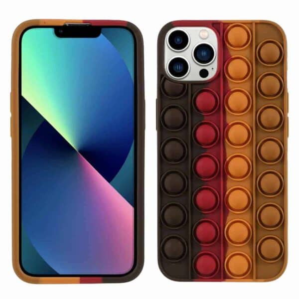 Iphone 13 Pro Max Popit Cover Mørke Brun