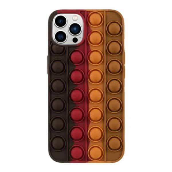 Iphone 13 Pro Popit Cover Grøn Mørke Brun