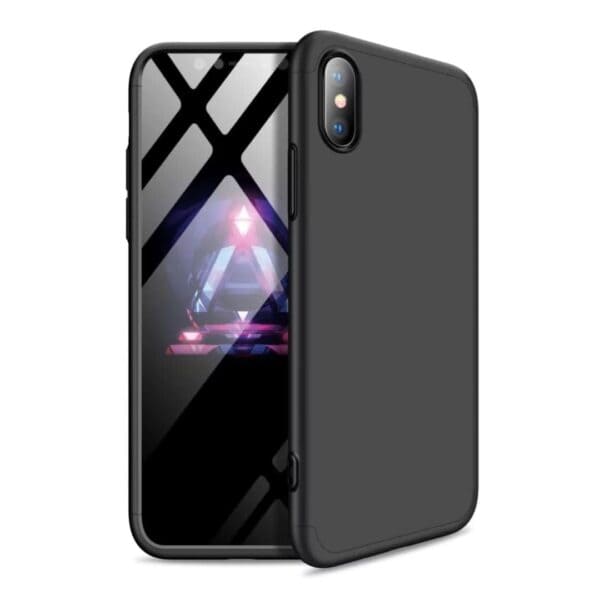 Iphone X 360 Beskyttelsescover Sort