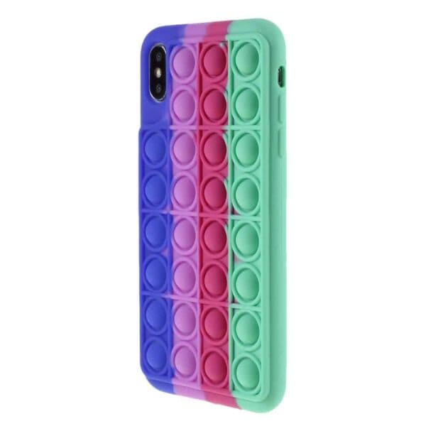 Iphone X Popit Cover Regnbue