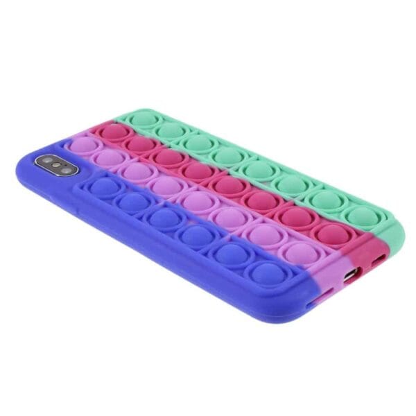 Iphone X Popit Cover Regnbue