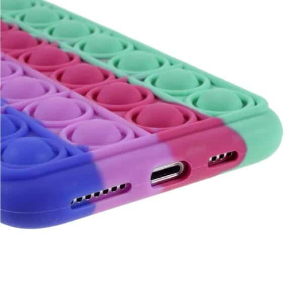 Iphone X Popit Cover Regnbue