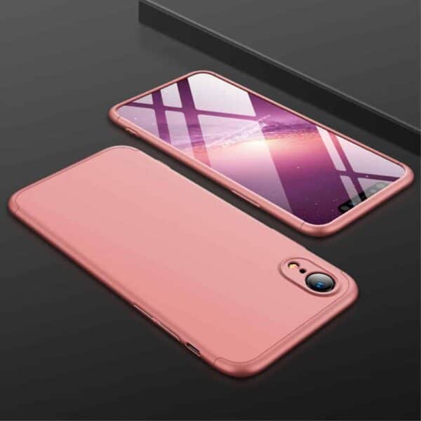 Iphone Xr 360 Beskyttelsescover Rosa