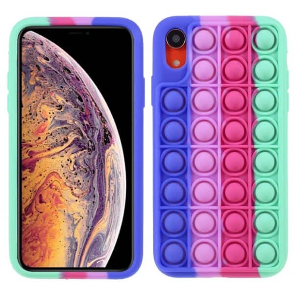 Iphone Xr Popit Cover Regnbue