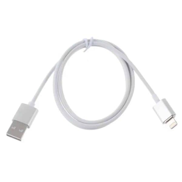 Iphone Ipad Ipod – 1m Magnetisk Lightning 8pin Usb Opladningskabel – Sølv