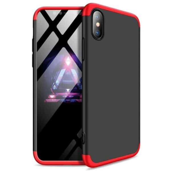 Iphone X 360 Beskyttelsescover Sort