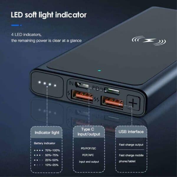 Kuulaa Kl-yd15 Qi Powerbank 10000mah