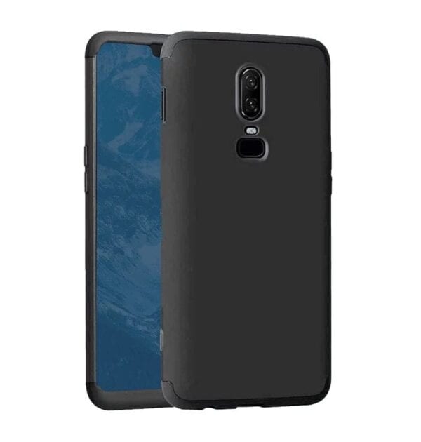 Oneplus 6t 360 Beskyttelsescover Sort