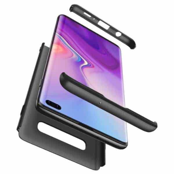 Samsung Galaxy S10 Plus 360 Beskyttelsescover Sort