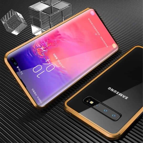 Samsung S10 Plus Perfect Cover Guld