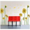 Gule Tusindfryd Dekorativ Wallstickers - 60 X 90 Cm