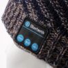 Bluetooth Hovedtelefon Vintervarm Twill Hat Med Mikrofon - Blå / Brun / Hvid