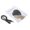 Bluetooth Hovedtelefon Vintervarm Twill Hat Med Mikrofon - Blå / Brun / Hvid
