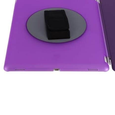 Ipad Pro 12.9 (a1584, A1652) - Smart Pu Læder Cover + Roterbar Pc Hard Etui - Lilla