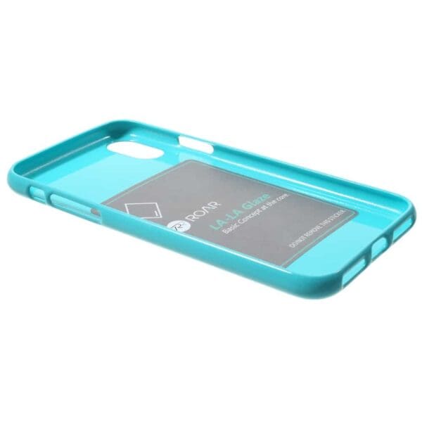 Iphone X - Blødt Gummi Cover Beskyttende Bagside - Cyan