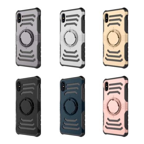 Iphone X - Plastik Og Gummi Cover Med Sportsarmbånd - Stødabsorberende Funktion - Sølv