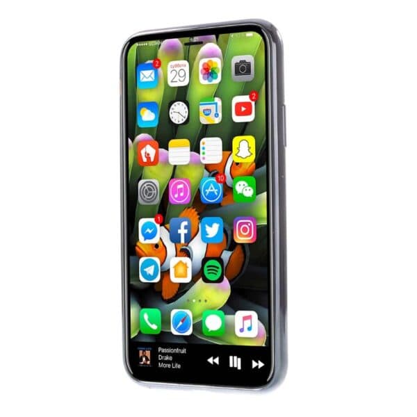 Iphone X - Blødt Gummi Cover - Grå