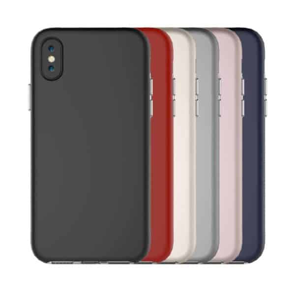 Iphone X - Plastik Og Gummi Hybrid Cover Med Beskyttende Gummibelagt Overflade - Sort