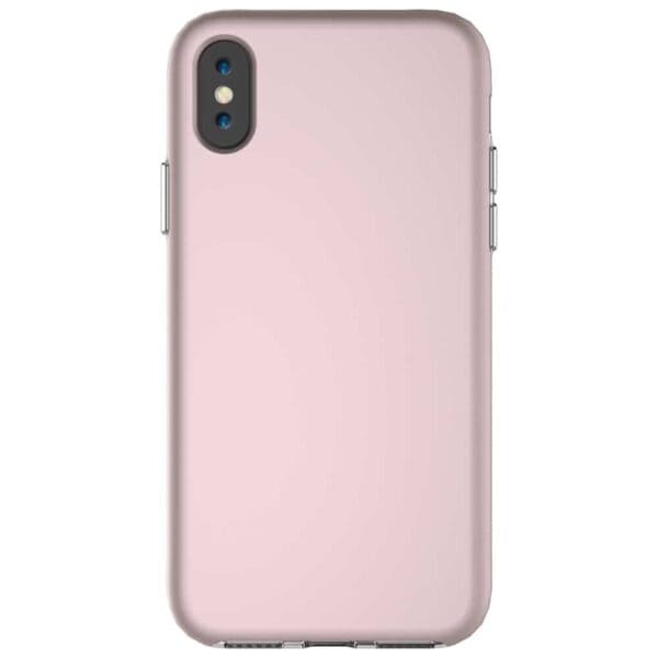 Iphone X – Plastik Og Gummi Hybrid Cover Med Beskyttende Gummibelagt Overflade – Rosaguld