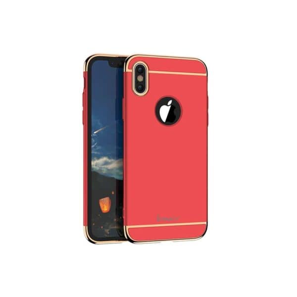 Iphone X - Plastik Hard Cover 3-i-1 - Rød