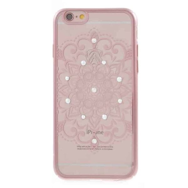 Iphone 6/6s Plus - Kavaro Swarovski Rosaguld Belagt Pc Hard Etui - Mandala Mønster