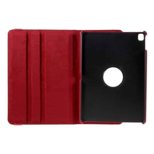 Ipad Pro 9.7 (a1673, A1674, A1675) - 360 Graders Roterbar Stand Litchi Pu Læder Cover - Rød