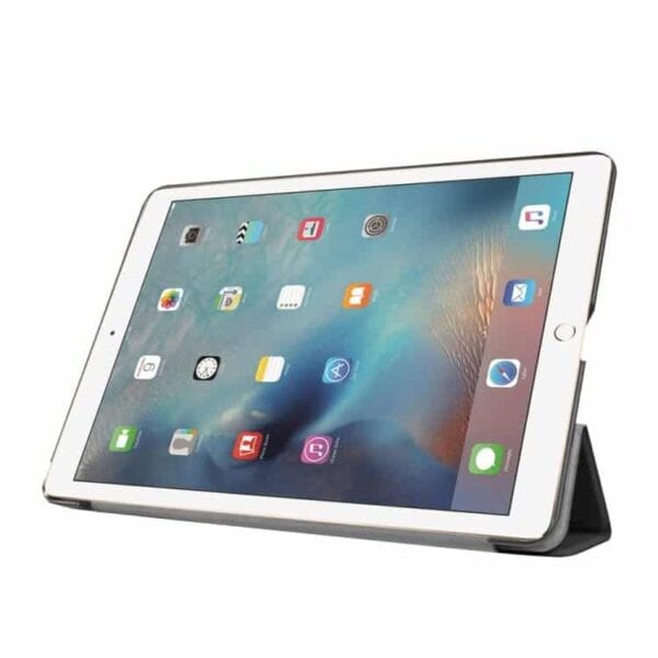 Ipad Pro 9.7 (a1673, A1674, A1675) - Tri-fold Stand Pu Læder Cover - Sort