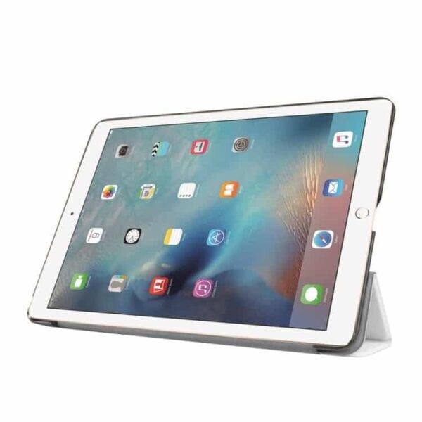 Ipad Pro 9.7 (a1673, A1674, A1675) - Tri-fold Stand Pu Læder Cover - Hvid