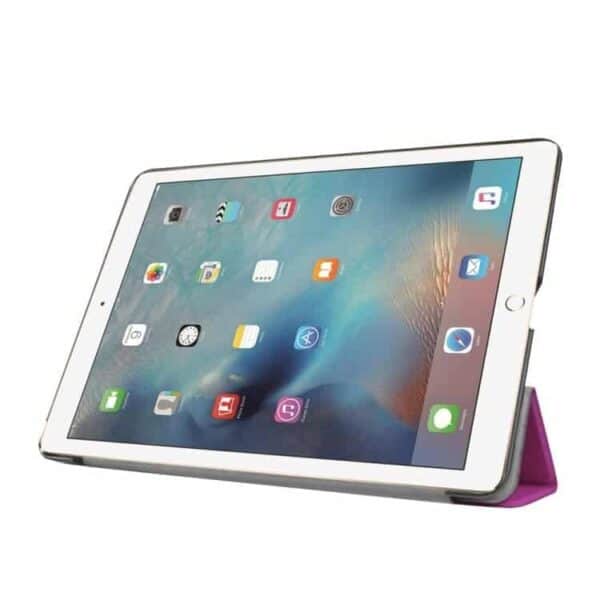 Ipad Pro 9.7 (a1673, A1674, A1675) - Tri-fold Stand Pu Læder Cover - Lilla