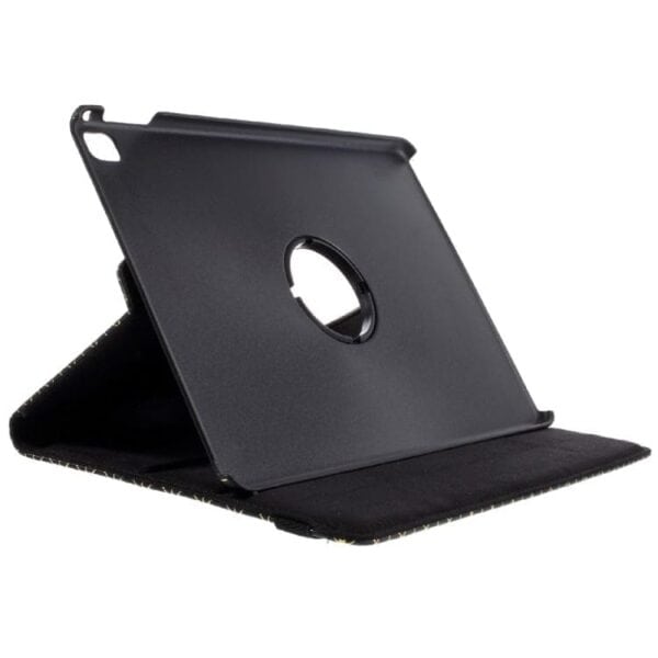 Ipad Pro 9.7 (a1673, A1674, A1675) - Diagonalt Gitter Mønster Pu Læder Stand Cover - Sort