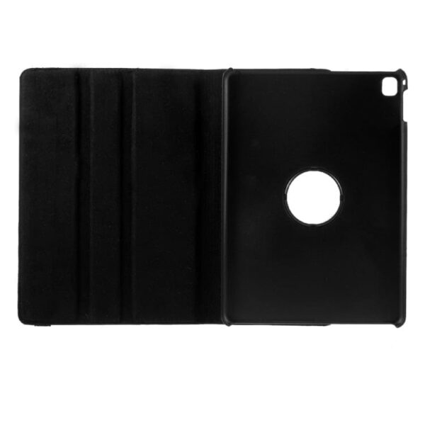 Ipad Pro 9.7 (a1673, A1674, A1675) - Diagonalt Gitter Mønster Pu Læder Stand Cover - Sort