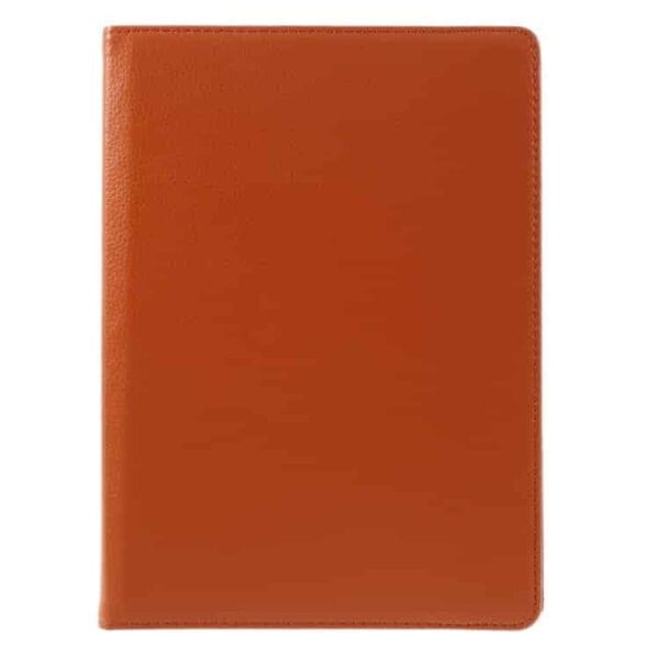 Ipad Pro 9.7 (a1673, A1674, A1675) - Litchi Tekstur Pu Læder Flip Etui Med Roterbar Stand - Orange