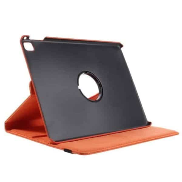 Ipad Pro 9.7 (a1673, A1674, A1675) - Litchi Tekstur Pu Læder Flip Etui Med Roterbar Stand - Orange