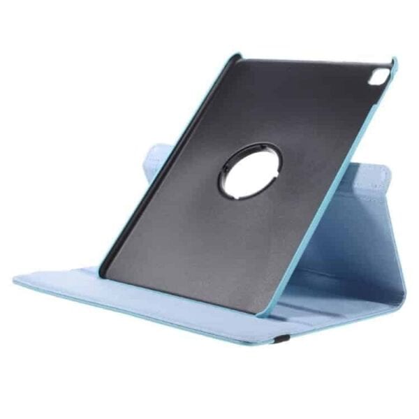 Ipad Pro 9.7 (a1673, A1674, A1675) - Litchi Tekstur Pu Læder Flip Etui Med Roterbar Stand - Lyseblå