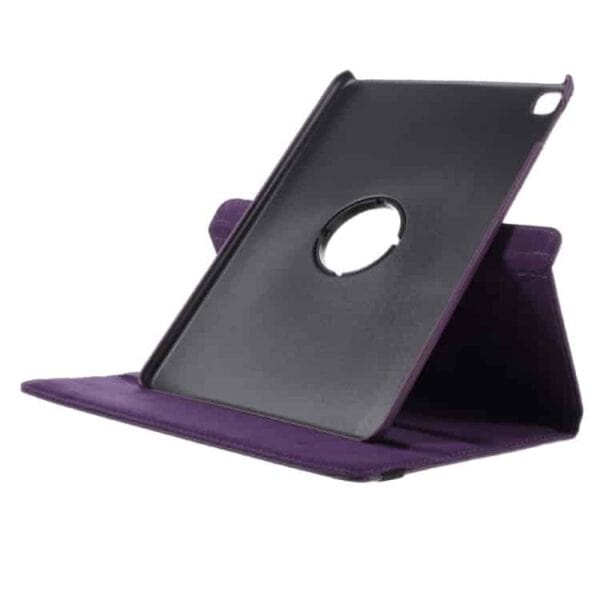 Ipad Pro 9.7 (a1673, A1674, A1675) - Litchi Tekstur Pu Læder Flip Etui Med Roterbar Stand - Lilla