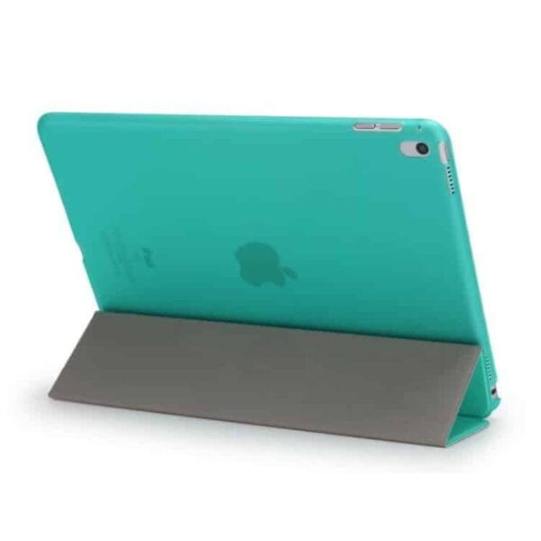 Ipad Pro 9.7 (a1673, A1674, A1675) - Tri-fold Stand Smart Pu Læder Cover + Pc Etui - Cyan