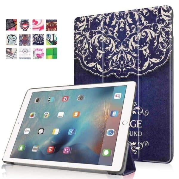 Ipad Pro 9.7 (a1673, A1674, A1675) - Tri-fold Stand Smart Pu Læder Etui - Mandala Blomst