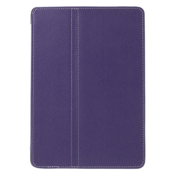 Ipad Pro 9.7 (a1673, A1674, A1675) - Cloth Skin Folio Stand Pu Læder Etui - Lilla