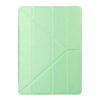Ipad Pro 9.7 (a1673, A1674, A1675) - Origami Stand Smart Pu Læder Etui Med Silke Tekstur - Grøn