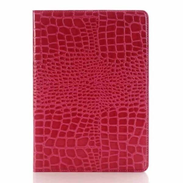 Ipad Pro 9.7 (a1673, A1674, A1675) - Krokodille Pung Stand Smart Pu Læder Etui Cover - Rosa