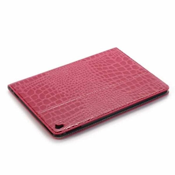 Ipad Pro 9.7 (a1673, A1674, A1675) - Krokodille Pung Stand Smart Pu Læder Etui Cover - Rosa