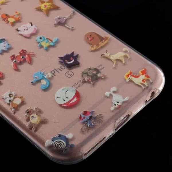 Iphone 6/6s Plus - Klart Tpu Cover - Pokemon Figurer