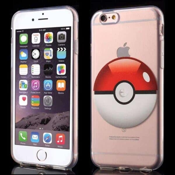 Iphone 6/6s Plus - Klart Tpu Cover - Pokemon Pokeball