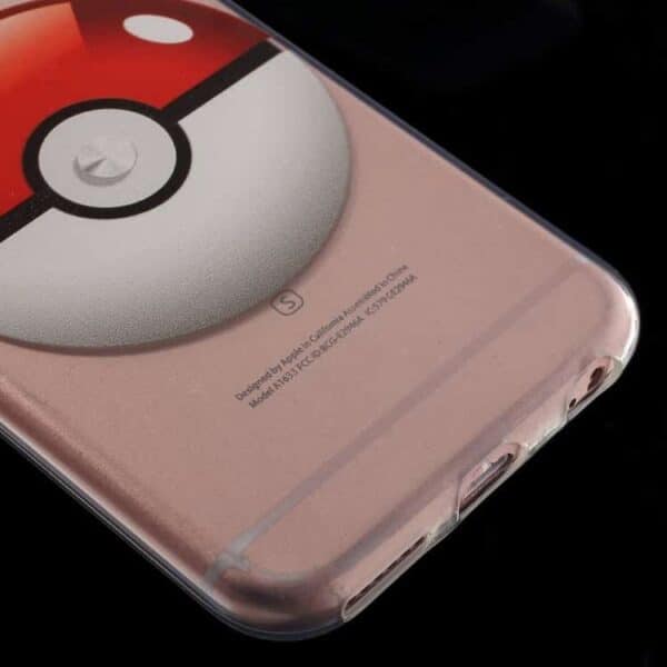 Iphone 6/6s Plus - Klart Tpu Cover - Pokemon Pokeball