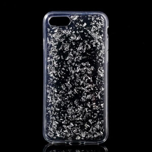 Iphone 7 - Tpu Beskyttende Glitter Etui - Sølv