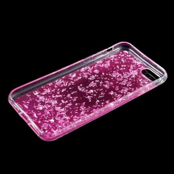 Iphone 7 - Tpu Beskyttende Glitter Etui - Rosa