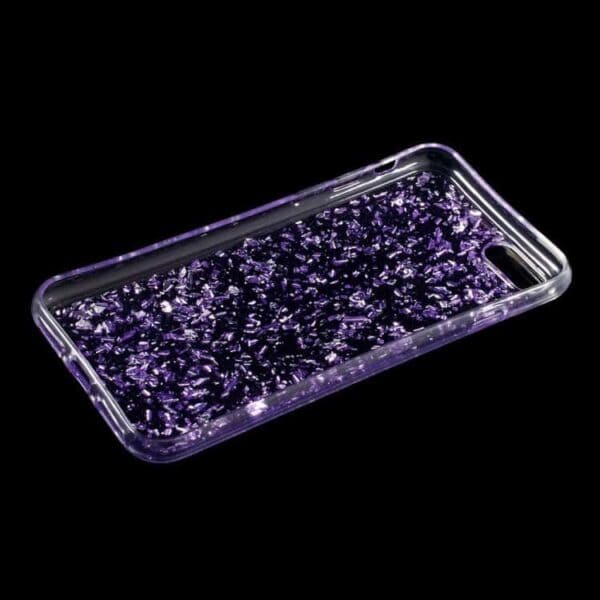 Iphone 7 - Tpu Beskyttende Glitter Etui - Lilla