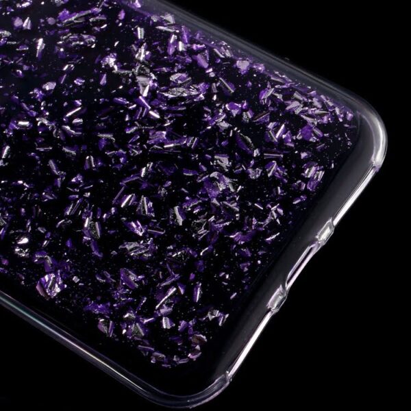 Iphone 7 - Tpu Beskyttende Glitter Etui - Lilla