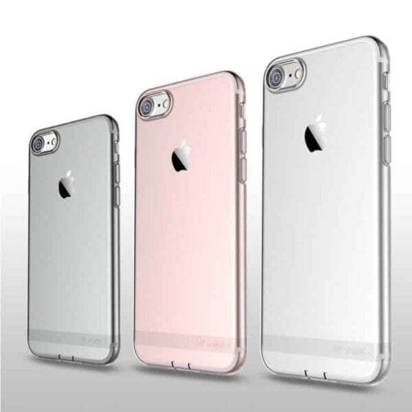 Iphone 7 - Usams Seriens Gennemsigtig Tpu Etui - Rosa Guld